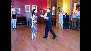 Dancing TheTango Lesson  Traspie Combination Oscar Mandagaran amp Georgina Vargas [upl. by Oberheim]