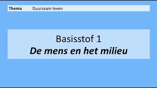 VMBO 3  Duurzaam leven  Basisstof 1 De mens en het milieu  8e editie [upl. by Remde]