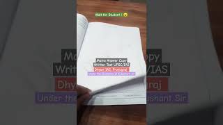 Mains Answers Copy 2 upsc ias dhyanias answerwritingmains shortsfeed iaspreparation shorts [upl. by Enelyam]