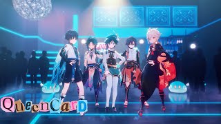 【MMD 原神  Genshin Impact】퀸카 Queencard『Anemo Boys』4K 60FPS [upl. by Zolnay]