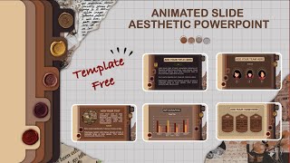 AESTHETIC POWERPOINT 1  ANIMATED SLIDE TUTORIAL  BULLET JOURNAL  FREE POWERPOINT TEMPLATE [upl. by Landa548]