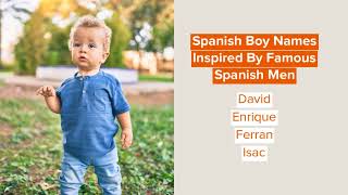 Best Spanish Boy Names [upl. by Concordia]