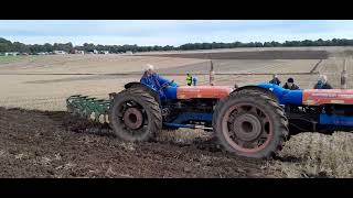 doe triple d dual drive fordson major e1a british national ploughing championships 2024 flip plough [upl. by Cathyleen549]