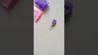 diy paper clip 😍 shorts youtubeshorts claycraft [upl. by Kezer]