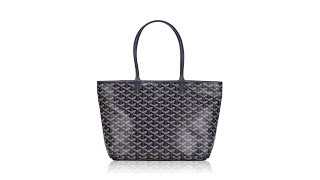 Goyard Goyardine Artois PM Navy Blue [upl. by Oicnedif]