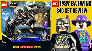 REVIEW LEGO Batman 1989 Batwing Batman vs The Joker Set 76265 [upl. by Isbella]