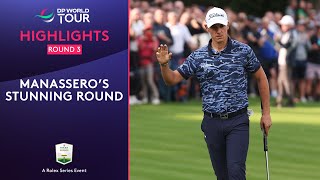 Matteo Manassero  Round 3 Highlights  2024 BMW PGA Championship [upl. by Ahsertal191]