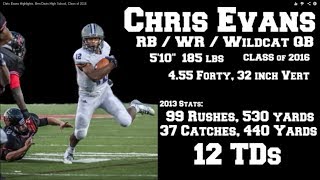 Chris Evans Sophomore Football Highlights Ben Davis High School [upl. by Targett547]