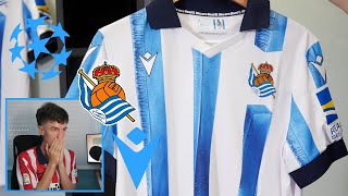 La REAL SOCIEDAD JUGARÁ en la CHAMPIONS LEAGUE con ESTA NUEVA EQUIPACIÓN para la TEMPORADA 20232024 [upl. by Hayn]