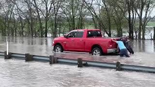 03162020 Royse City TX  Flooding and Stalled Vehicle [upl. by Anihs540]