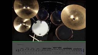 Learning Drums Lesson  16th Note Triplets [upl. by Smaj]