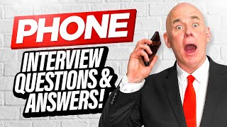 PHONE INTERVIEW QUESTIONS amp ANSWERS A Real ‘LIVE’ Telephone Job Interview Example [upl. by Holden]