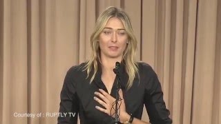 Maria Sharapova reveals she has failed a drug test after taking meldonium [upl. by Navets]