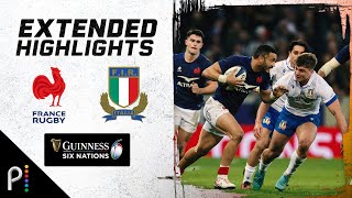 2024 Six Nations France v Italy  EXTENDED HIGHLIGHTS  2252024  NBC Sports [upl. by Llerahc]