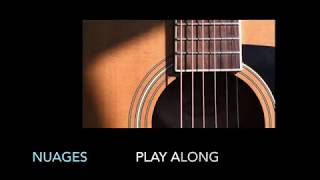 Nuages  Gypsy jazz backing track  music sheet [upl. by Moran632]