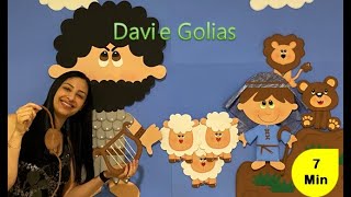 Davi e Golias  Eu sou pequeno mas meu Deus é grandão Música Família Alegria [upl. by Akirrehs]