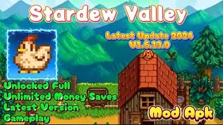 Stardew Valley  Mod Apk  v12623  Unlocked Full  Unlimited Money Saves [upl. by Dragone53]