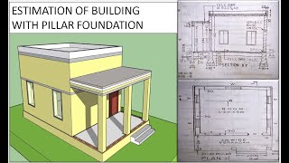 Estimation Of Building With Verandah Pillar Foundation [upl. by Eppillihp743]