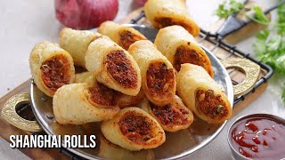 న్యూ ఇయర్ పార్టీలకి పర్ఫెక్ట్ షాంగై రోల్స్  New Year Party Special Veg Rolls  Shanghai Veg Rolls [upl. by Yeliak104]