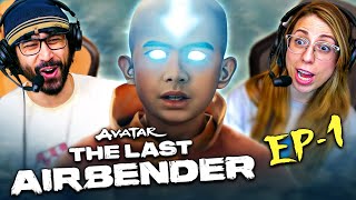 AVATAR THE LAST AIRBENDER Episode 1 REACTION Netflix Live Action Series  1x01 quotAangquot Review [upl. by Lemahs]