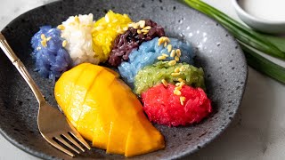 Thai Mango Sticky Rice Recipe [upl. by Anahcar]