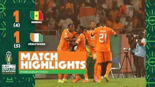 HIGHLIGHTS  Senegal 🆚 Côte dIvoire  TotalEnergiesAFCON2023  Round of 16 [upl. by Amar]