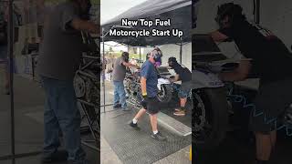 Starting a NEW Top Fuel Motorcycle and it Sounds Amazing [upl. by Gibbie]