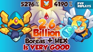 BOREAS  HEX  26 Billion vs Inquisitor  BEDLAM is Deadly  PVP Rush Royale [upl. by Miki185]