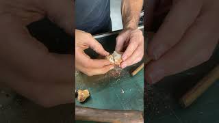 Kalgoorlie Western Australia Gold Cracking open quartz nugget minelab feelsgood [upl. by Auqinahs]