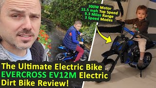 Toddler Electric Motorcycle 25 kmh EVERCROSS EV12M 36V Electric Dirt Bike Review 15 km Range [upl. by Etem]