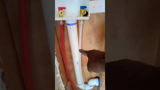 PLUMBING TECHNIQUES CODE COMPLIANT Washer Machine box Installation drainagepipe plumbing diy [upl. by Eidnim]