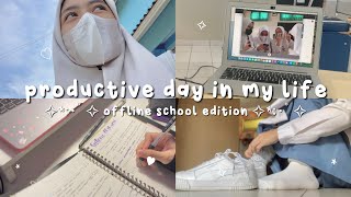 productive day in my life ✿･ﾟ✧ offline school edition  afterschool routine  Ghaida Salma [upl. by Milt]