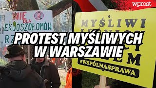 Protest myśliwych w Warszawie quotNie dla ekooszołomów w rządziequot [upl. by Vandervelde]