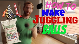 HOW TO MAKE JUGGLING BALLS WITH SOCKS amp RICE [upl. by Terina502]