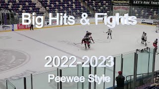 Battling it Out Thrilling Hits and Hockey Fights in the Peewee 12U Youth Hockey 20222023 Season [upl. by Ennaisoj]