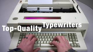 IBM Reconditioned Typewriters from Typewriterscom [upl. by Aicirtam834]