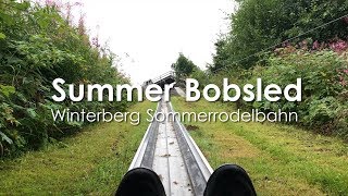 Summer BobSled Run  Sommer Rodelbahn at Winterberg Germany [upl. by Jonina]