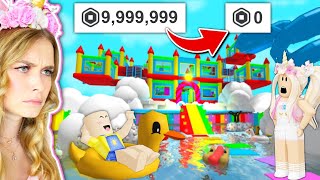 My Child STOLE MY MONEY To Build A Bouncy Castle Mansion In Bloxburg Roblox [upl. by Gregoire930]