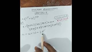 Chapter 43 Fortran Expressions [upl. by Lucy]