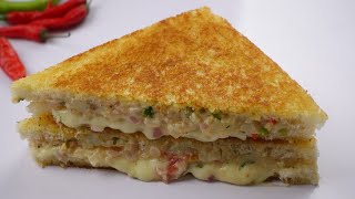 Potato Cheese SandwichEasy Potato SnackQuick And Easy Sandwich Recipe By Recipes Of The World [upl. by Llerod]