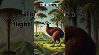 The Giant Moa New Zealands Lost Giant shorts MoaBird ExtinctAnimals NewZealand wildlife [upl. by Akkina]