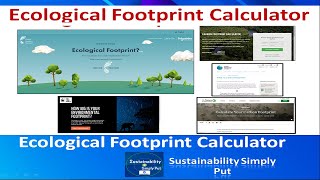 Ecological Footprint  How to use Global Footprint Network Calculator [upl. by Georgeta]