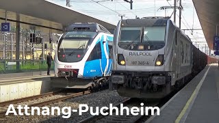 Osterreichisch Züge Vlog 88  AttnangPuchheim Bahnhof 07062023 [upl. by Nelyahs]