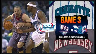 New Jersey Nets at Charlotte Hornets  2002 Playoffs ECSF Game 3 [upl. by Kcyred]