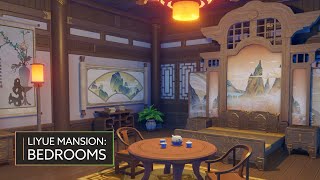 Liyue Mansion Bedrooms´ Designs  Genshin Serenitea Teapot Design littlebitimagination [upl. by Janna610]