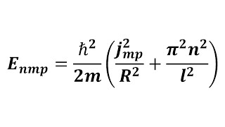 Solving The Schrodinger Equation For An Electron In A Cylindrical Infinite Potential Well [upl. by Grannia540]