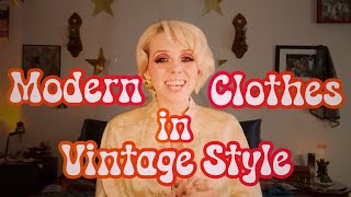 Styling Modern Clothes to Look Vintage [upl. by Silvain]