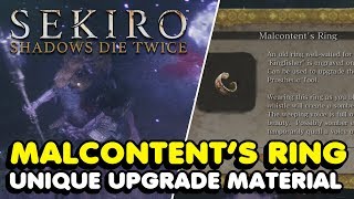 Sekiro  How To Get The Malcontents Ring In Sekiro Shadows Die Twice [upl. by Shanon941]