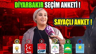 DİYARBAKIR SEÇİM ANKETİ  SAYAÇLI ANKET [upl. by Pegeen]