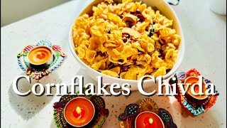 Cornflakes Chivda  Cornflakes Mixture  Makai Chivda Recipe  Maize Poha Chivda  Diwali Snack [upl. by Nylac]